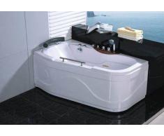 items-france VALVIA - Baignoire droite hydromassante 150x83x68