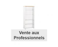 Bibliothèque haute chêne clair eden