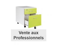 Caisson mobile blanc / kiwi cubo 2 tiroirs
