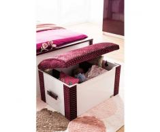 Nilmex Coffre de rangement velours et strass