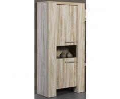 Depotmeubles Élément de rangement 2 portes 1 niches coloris chêne naturel
