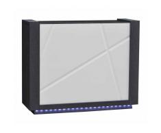 QUARTZ Meuble Bar design avec LED Coloris blanc et gris