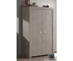 MARGO Armoire à 2 portes ouvrantes pour chambre bébé coloris grège