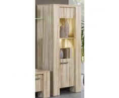 Depotmeubles Élément de rangement desing composé d'une porte et de 2 niches lumière incluse