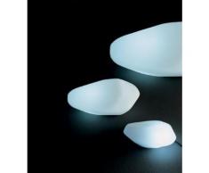 STONES - Lampe d'extérieur Blanc L27cm - Luminaire d'extérieur O Luce designé par Laudani & Romanelli