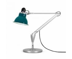 TYPE 1228 - Lampe de bureau articulée Vert/Argent H66cm - Lampe à poser Anglepoise designé par Kenneth Grange