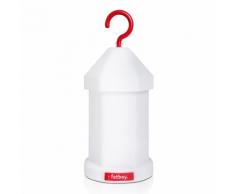 LAMPIE ON - Suspension LED rechargeable Blanc/Rouge H25,5cm - Suspension Fatboy designé par