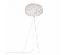 EOS - Lampadaire Plume Blanc/Trépied Blanc H139cm - Lampadaire Vita designé par William Ravn