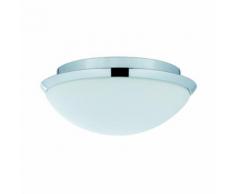 BIABO - Plafonnier de salle de bain Verre/Chrome Ø25cm - Lustre et plafonnier Paulmann designé par