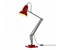 DUO 1227 - Lampe de bureau articulée Rouge fil Noir/Blanc H52cm - Lampe à poser Anglepoise designé par