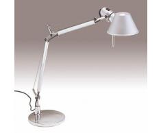 TOLOMEO MINI - Lampe de bureau Alu Anodisé H54cm - Lampe à poser Artemide designé par Michele De Lucchi
