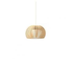 ATTO - Suspension LED Bois Naturel Ø34cm - Suspension Secto Design designé par Seppo Koho