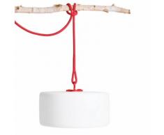 THIERRY LE SWINGER - Suspension/Piquet LED rechargeable d'extérieur Rouge Ø40,5cm - Luminaire d'extérieur Fatboy designé par