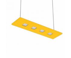 LARIS - Suspension LED 4 lumières Jaune lumière neutre L70cm - Suspension Nowleds designé par