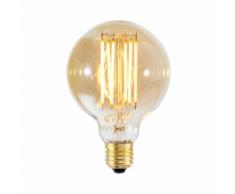 GOLDLINE - Ampoule LED à filaments Décorative Globe Verre Doré E27 4W Ø9,5cm - It's About RoMi designé par