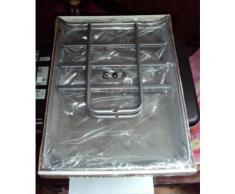Set De 3 Corbeilles À Courrier Gris Argenté