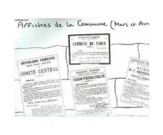 Affiche Contenant Des Affiches De La Commune De Paris. Mars Et Avril.