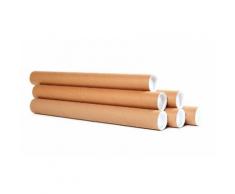 Tube Rond En Carton Pour Envoi D'affiche Par La Poste - Format : L 124 Cm - D 10 Cm