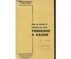 Plaquette De Mise En Service De Votre Tondeuse A Gazon (Mod.10796).