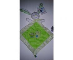 Doudou Plat Lapin Mots D'enfants Siplec Leclerc Triangle Motifs Renard Chouette Hibou Blanc Vert Pois Jouet Bebe Naissance Peluche veil Enfant Blanket Comforter Soft Toy Plush