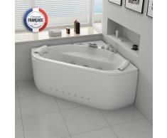 Distribain Baignoire balneo d'angle Eden whirlpool 24 jets
