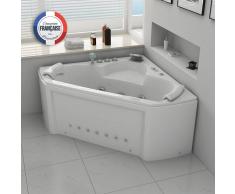 Distribain Baignoire balneo d'angle Maloya whirlpool 28 jets