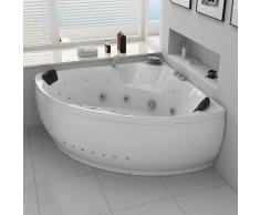 Distribain Baignoire balneo d'angle California 32 jets