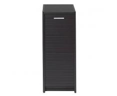 Tousmesmeubles Caisson à rideau Noir - JEEZY n°1 - L 29 x l 48 x H 72