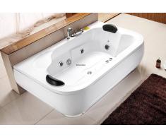 items-france SAMOA - Baignoire 2 places droite contemporaine 180x110x68