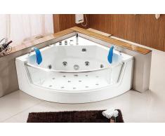 items-france MARBELLA2 - Baignoire balneo hydromassante 2 places 141x141x6
