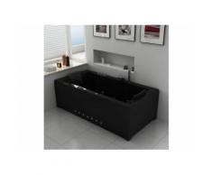 Baignoire balneo London Black 32 jets