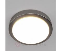 Plafonnier salle de b. LED Aras, nickel mat 10W