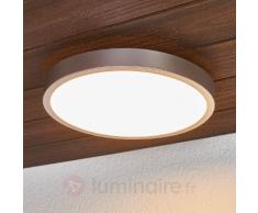 Plafonnier LED argenté Liyan pour la salle de bain