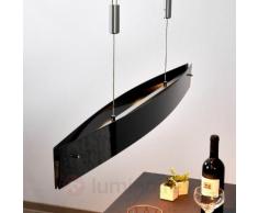 Aspect carbone - suspension LED hauteur réglable