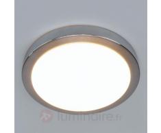 Plafonnier LED Aras pour salle de bain, alu