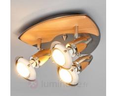 Plafonnier LED en bois Sharleen