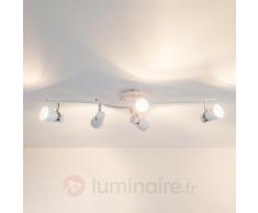 Plafonnier LED Arjen à 5 lampes, blanc