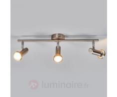 Plafonnier LED Cosma mat, trois ampoules