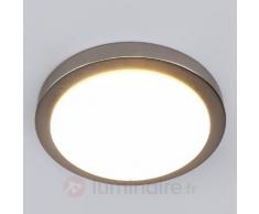 Aras - Plafonnier salle de bain LED, nickel mat