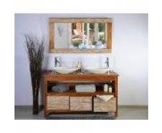 Ensemble meuble salle bain teck 140 new savanah