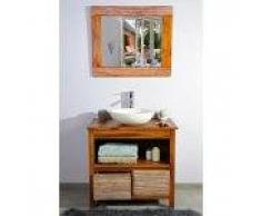 Ensemble salle de bain teck 85 new savanah