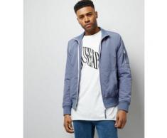 Veste bleu pâle à col cheminée