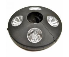 Parasol jardinage LED torche lampe d'éclairage batterie jardin terrasse barbecue