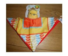 Doudou Plat Ours Winnie L'ourson Disney Baby Nicotoy Simba Bleu Jaune Orange Multicolore Peluche Jouet Enfant Bebe Naissance