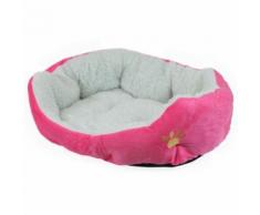 Beauty Pet ® Panier Pour Chien Et Chat 58 X 45 X 17 Cm Avec Fond Amovible / Rose / Norme Ce / Garantie 1 An / Satisfait Ou Remboursé / Lit / Niche / Corbeille