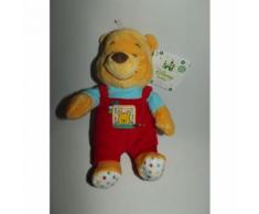Doudou Ours Winnie L'ourson Nicotoy Disney Baby Tex Baby Carrefour Bleu Jaune Rouge Multicolore Étoile Jouet Bebe Naissance Peluche Éveil Enfant Comfort Blanket Comforter Soft Toy 23 Cm