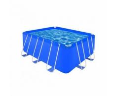 Piscine rectangulaire avec cadre en acier 400 x 207 x 122 cm