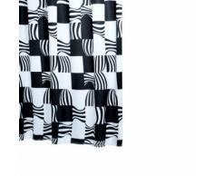 Ridder 423700-350 Swing Rideau De Douche Textile -180 X 200 Cm Noir