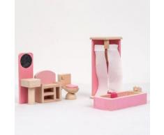 Meubles En Bois Maison Poupées Miniature Salle De Bains En Savoir Chaud De Jouets Pour Enfants Kids