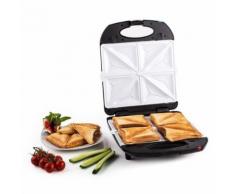 Klarstein Trinity Sandwich Maker - Grill 3-en-1 : gaufrier, croque-monsieur, grll de contact (1300W, surface de cuisson de 20x24cm) - noir